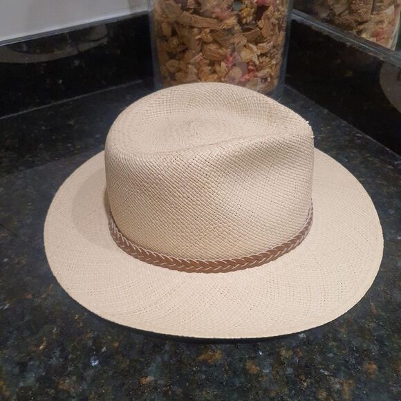 Orvis Genuine Panama Hand Woven in Ecuador Straw Hat L/XL - Picture 1 of 8